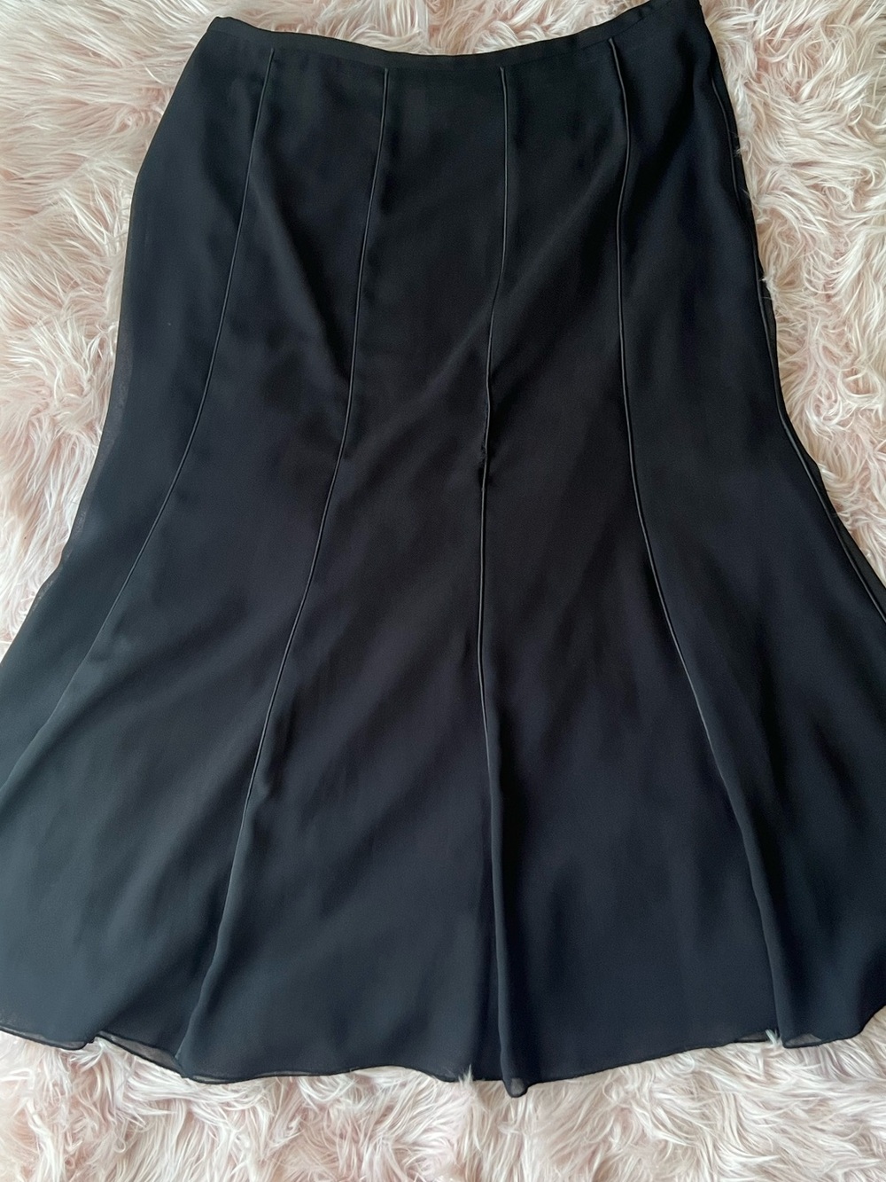 MSK Black A-Line Flared Skirt